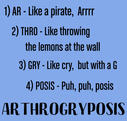 AMC Princess Ana - How to say Arthrogryposis shirt design - zoomed