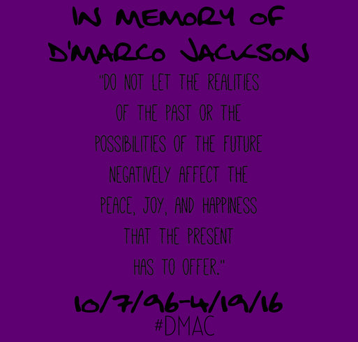 IN MEMORY OF D'MARCO JACKSON shirt design - zoomed