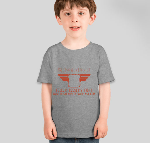 Reese's Gingerfight :) Fundraiser - unisex shirt design - front