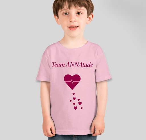 All Heart - Annabel's Story. Fundraiser - unisex shirt design - front