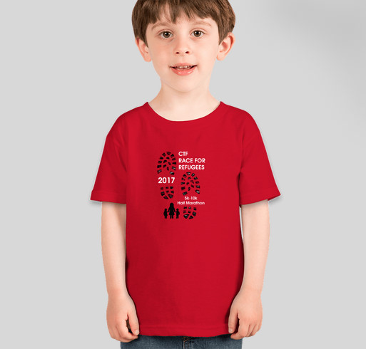 Carry the Future 2017 Race for Refugees - Kids Fundraiser - unisex shirt design - front