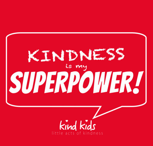Kindness is my Superpower! by Kind Kids - Toddler Red shirt design - zoomed
