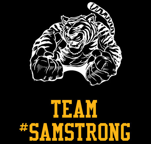 #Samstrong St. Jude Marathon Booster Campaign shirt design - zoomed