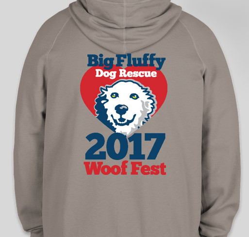 Big Fluffy Dog Fundraiser - unisex shirt design - back