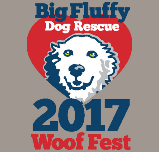 Big Fluffy Dog shirt design - zoomed