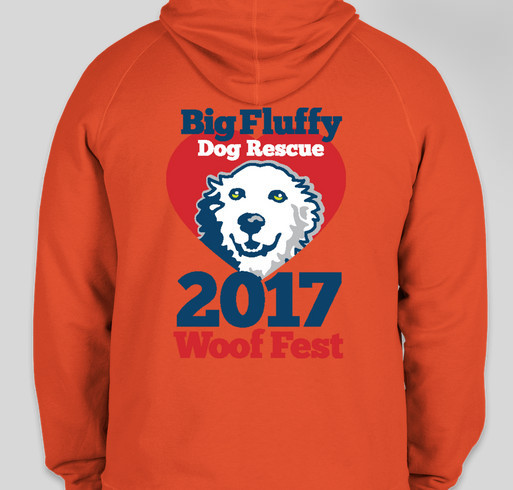 Big Fluffy Dog Fundraiser - unisex shirt design - back