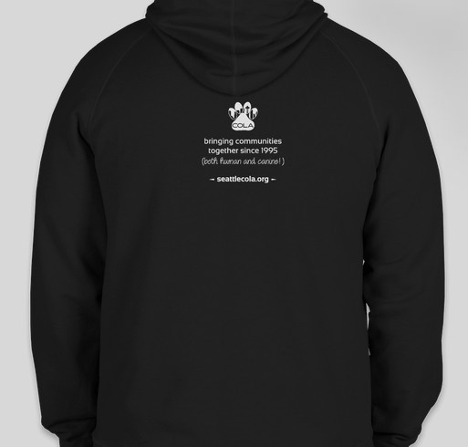 find your happy place - at your local dog park! Fundraiser - unisex shirt design - back