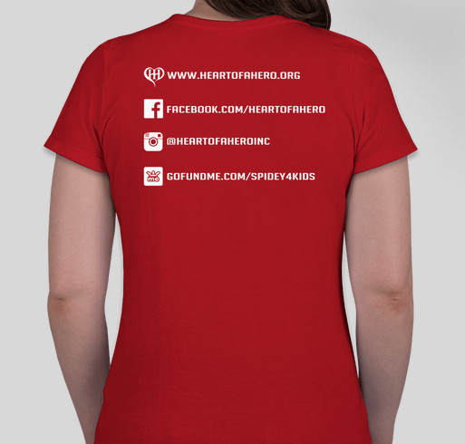 Heart Of a Hero Gear! Fundraiser - unisex shirt design - back