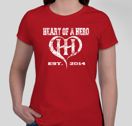 Heart Of a Hero Gear! Fundraiser - unisex shirt design - front