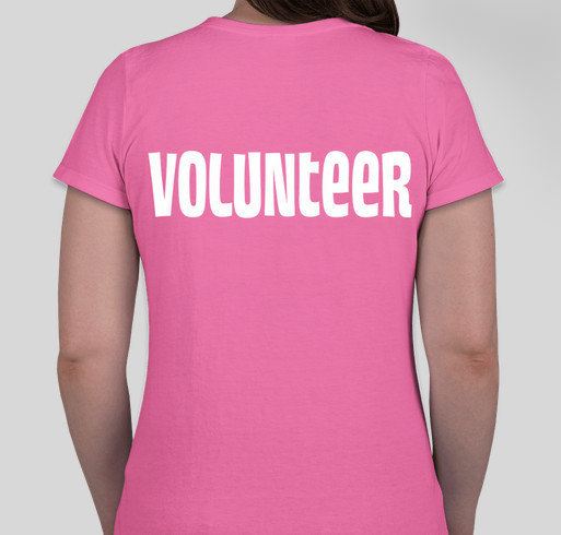 Volunteer T-shirt Fundraiser - unisex shirt design - back