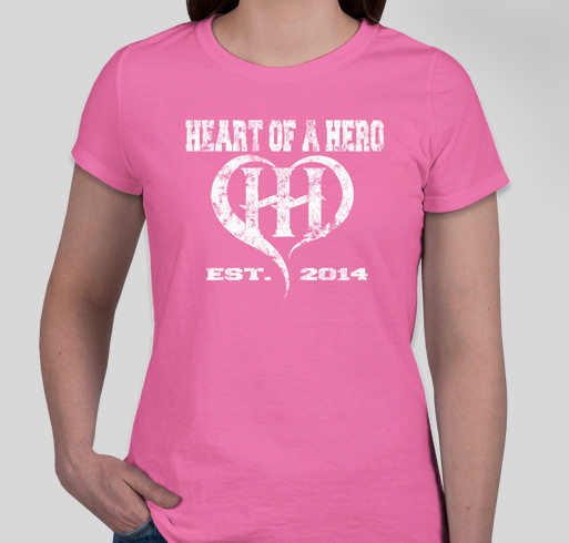 Heart Of a Hero Gear! Fundraiser - unisex shirt design - front