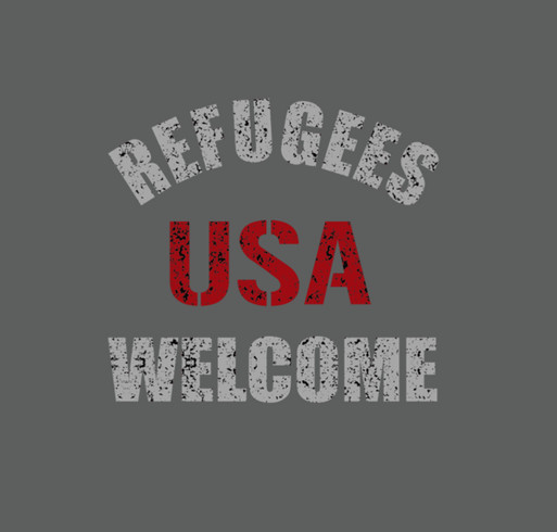 USArefugeeswelcomeMarch shirt design - zoomed
