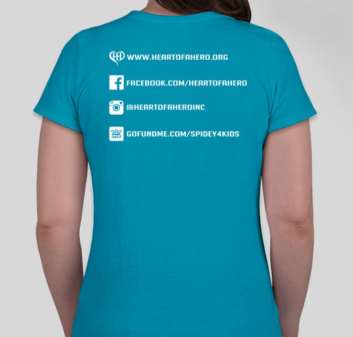 Heart Of a Hero Gear! Fundraiser - unisex shirt design - back