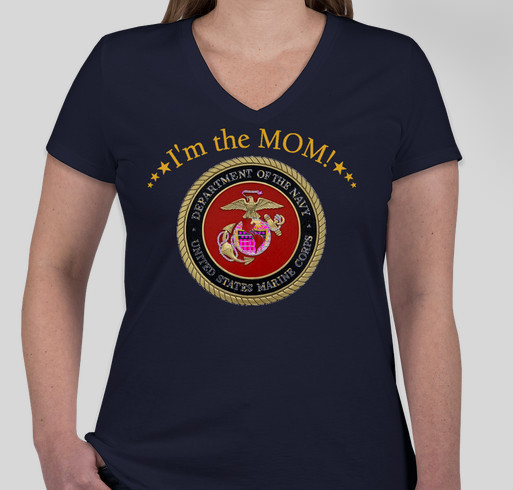 USNA MARINE CORPS MOMS 2015 Fundraiser - unisex shirt design - front