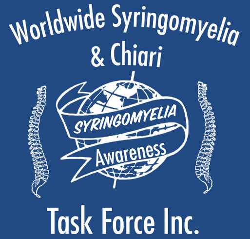 Worldwide Syringomyelia & Chiari Task Force Inc. T-shirt fundraiser shirt design - zoomed