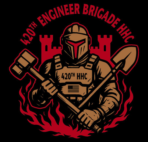 420th Engineer Brigade -HHC shirt design - zoomed