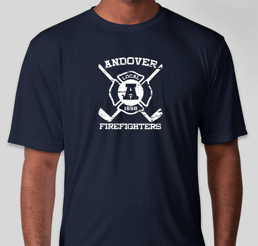 2nd Annual Andover Fire vs Andover Police Charity Hockey Game Fundraiser - unisex shirt design - front