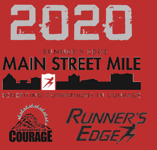 2020 Main Street Mile shirt design - zoomed