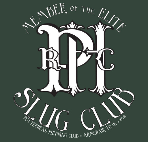 Slug Club Armchair to 5K shirt design - zoomed