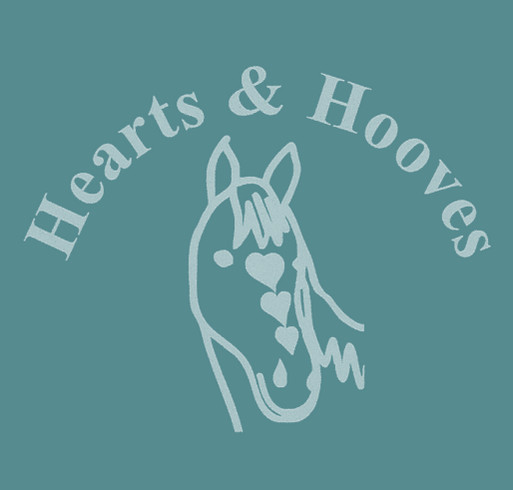 Hearts & Hooves scholarship fund shirt design - zoomed