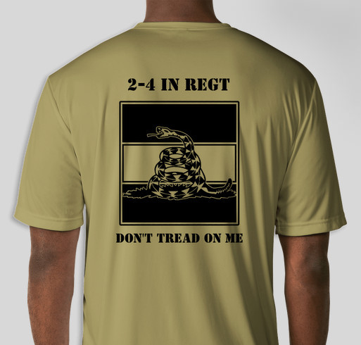 2-4 IN Warrior PT Shirt Fundraiser - unisex shirt design - back