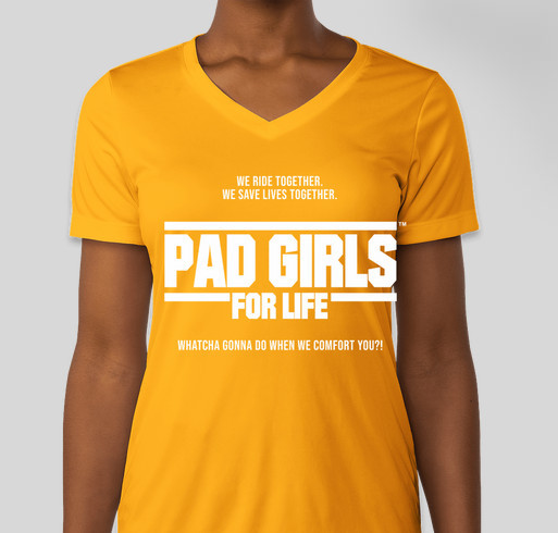 Get Your PAD GIRLS GEAR and Help Us Get to the Gumball 3000 Fundraiser - unisex shirt design - front