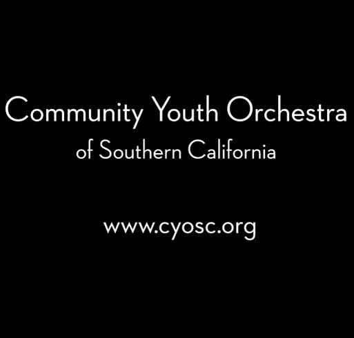 Community Youth Orchestra of Southern California shirt design - zoomed