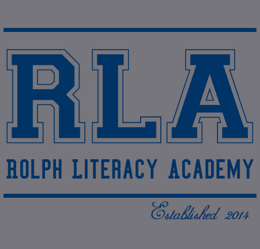 Rolph Literacy Academy shirt design - zoomed