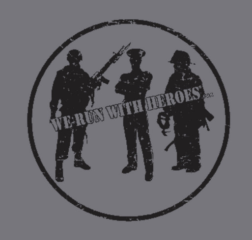 We Run With Heroes! shirt design - zoomed