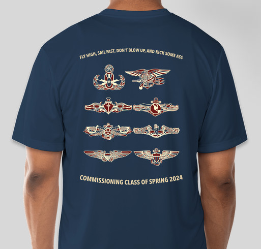 Spring 2024 Commissioning Fundraiser - unisex shirt design - back