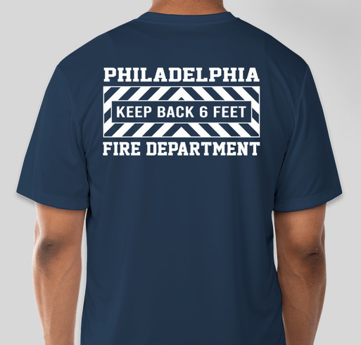 Philadelphia Fire Department COVID-19 Awareness Fundraiser - unisex shirt design - back