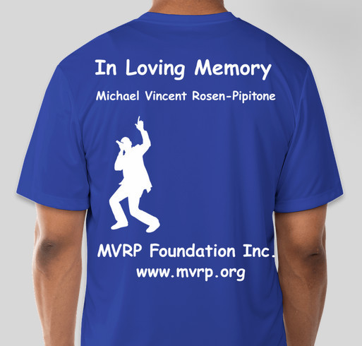 Team Michael - MVRP Foundation at the NYCRUNS 5k Walk/Run at Prospect Park, Tues 6/11/19 7:00pm Fundraiser - unisex shirt design - back
