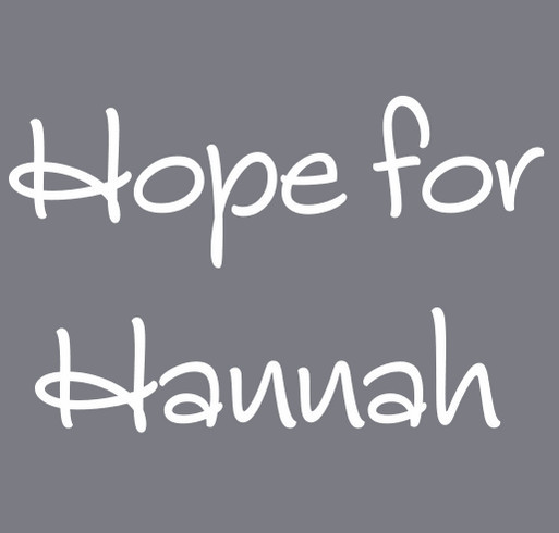 Hope for Hannah shirt design - zoomed