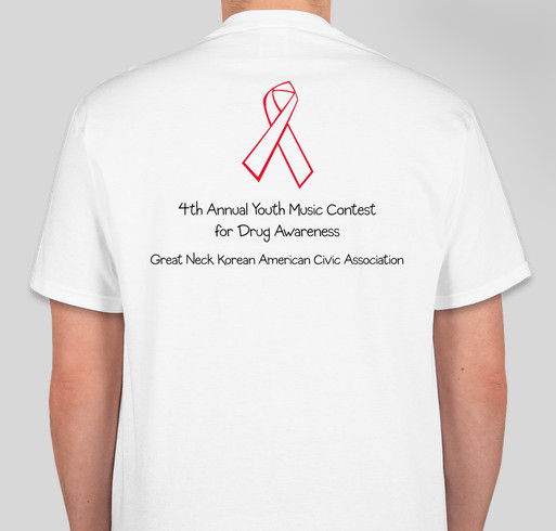 Youth Music Contest for Drug Awareness Fundraising! Fundraiser - unisex shirt design - back