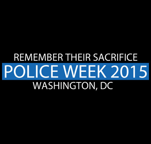 2015 NATIONAL POLICE WEEK FALLEN HEROES 'ROLL CALL' shirt design - zoomed
