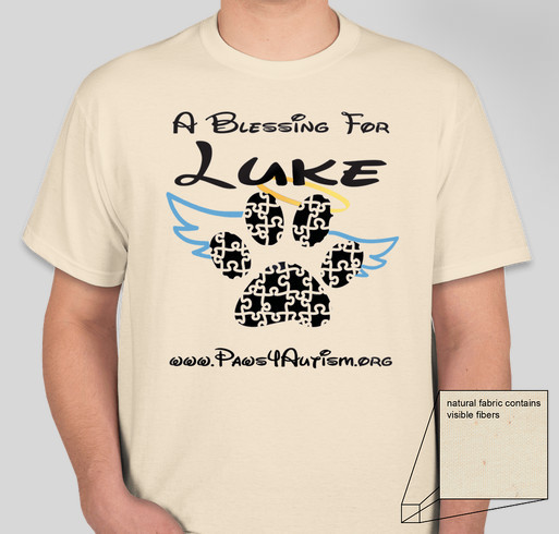 A Blessing for Luke! Fundraiser - unisex shirt design - front