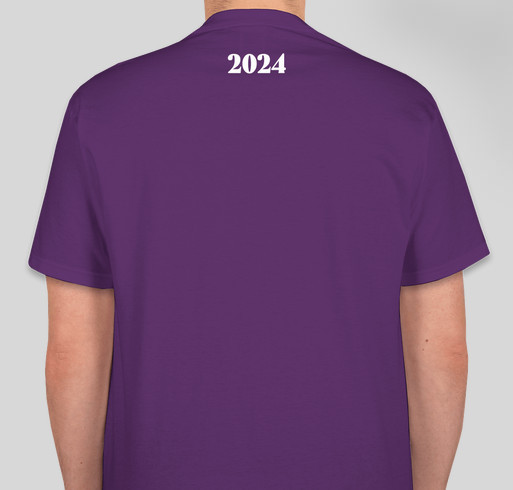 APRIL 12th PURPLE UP DAY at the High School Fundraiser - unisex shirt design - back
