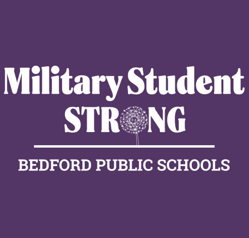 Celebrating Bedford Public Schools Military Connected Students shirt design - zoomed