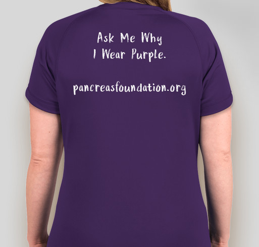 Color It Purple Fundraiser - unisex shirt design - back