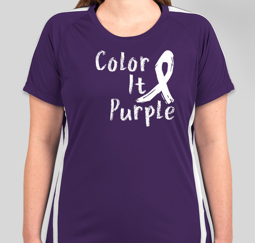 Color It Purple Fundraiser - unisex shirt design - front