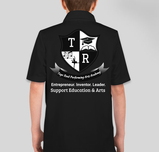 Tayo Reed's Performing Arts Academy Scholarship Funded Private Educational Programs Fundraiser - unisex shirt design - back