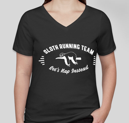 Sloth Running Team: Let's Nap Instead! Fundraiser - unisex shirt design - front