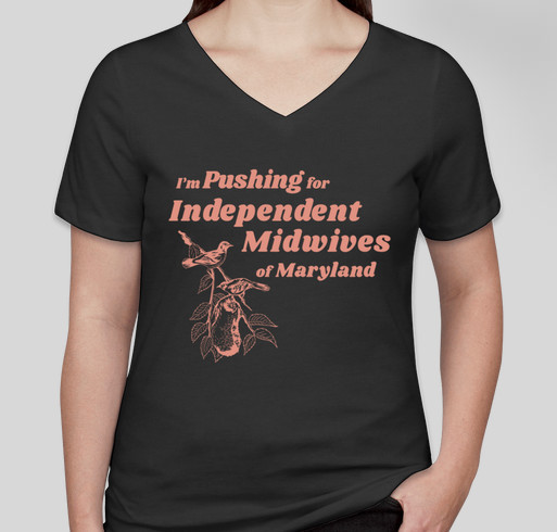 Association of Independent Midwives of Maryland Fundraiser - unisex shirt design - front