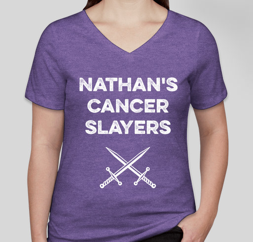 Nathan's Cancer Slayers for Alex's Lemonade Stand Foundation Fundraiser - unisex shirt design - front