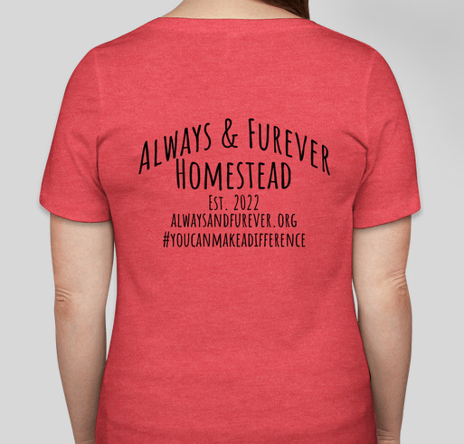 A&F Homestead Fundraiser - unisex shirt design - back