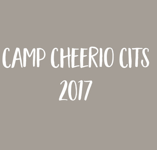 Camp Cheerio CITs give to Running on Sunshine shirt design - zoomed