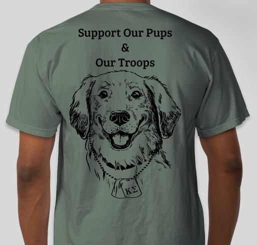 Tau Mu Chapter of Kappa Sigma Military Heroes Campaign Fundraiser - unisex shirt design - back