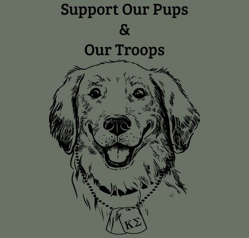 Tau Mu Chapter of Kappa Sigma Military Heroes Campaign shirt design - zoomed