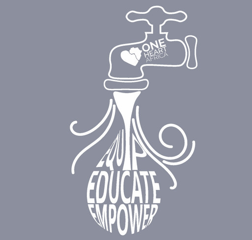 One Heart Africa - Water Relief Fundraiser shirt design - zoomed