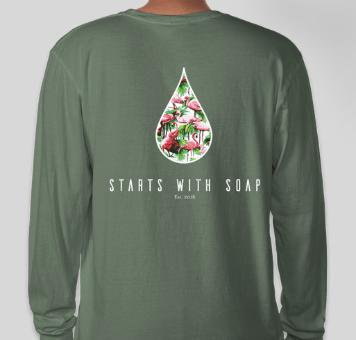 Starts With Soap Summer Tee—Comfort Colors! Fundraiser - unisex shirt design - back